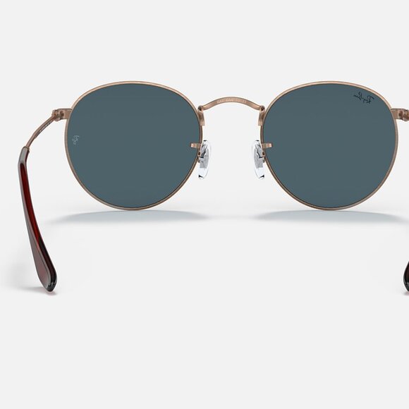 Ray-Ban Round Metal Antiqued Sunglasses in Copper (RB3447) - Picture 8 of 8